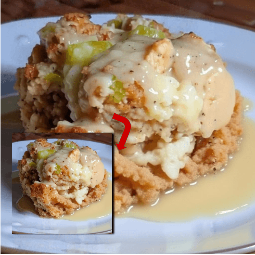Southern Chicken Dressing Casserole Recipe (Comfort Food)