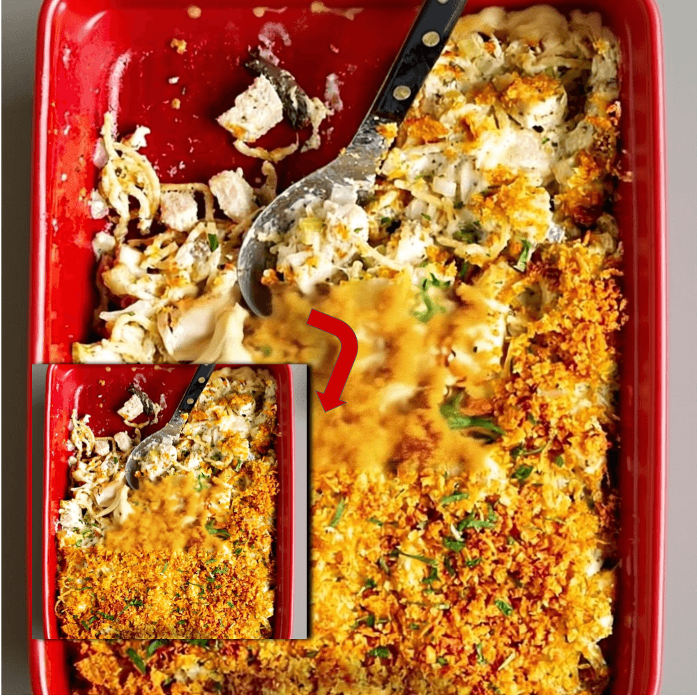 Firehouse Spaghetti Casserole: Creamy Chicken & Cheese Bake
