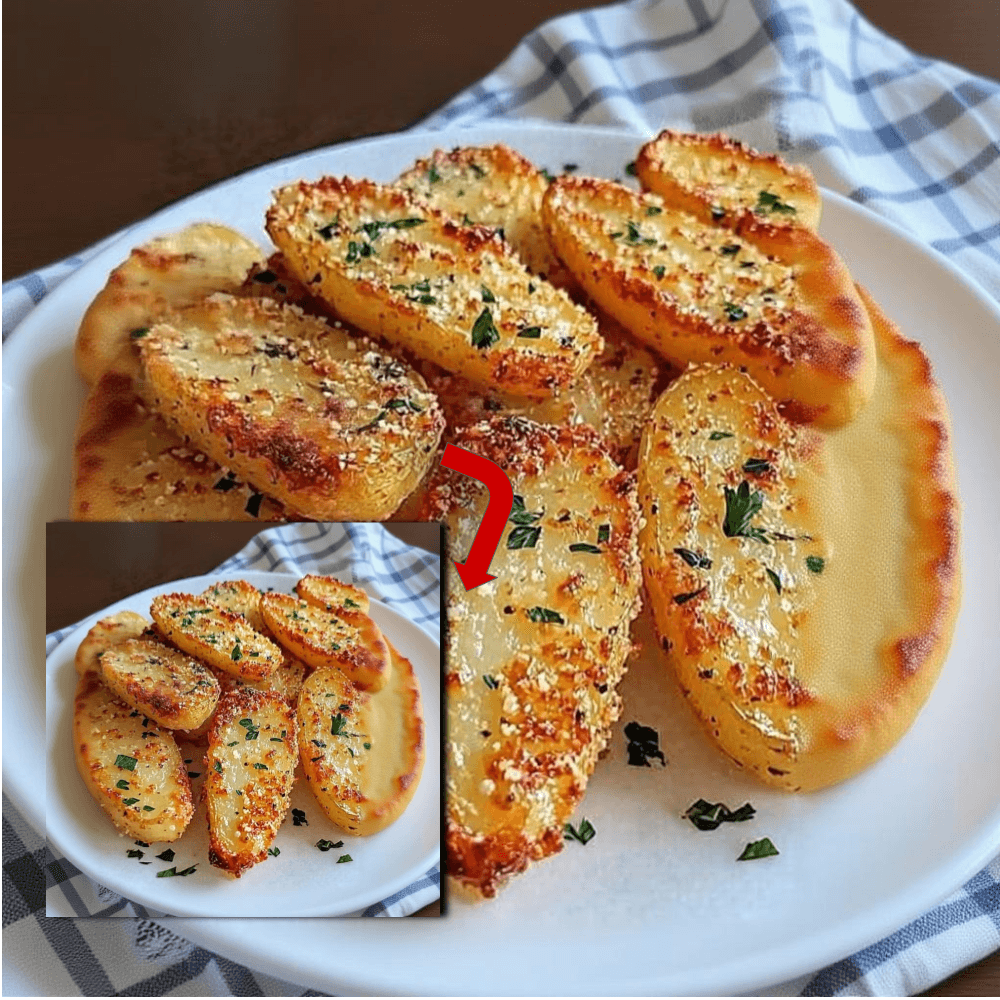 Crispy Garlic Parmesan Roasted Potatoes Recipe