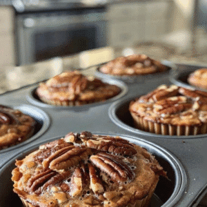 Best Pecan Muffins Recipe - Moist, Fluffy & Glazed