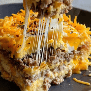 Beef Hashbrown Casserole: Cheesy Breakfast Bake Recipe