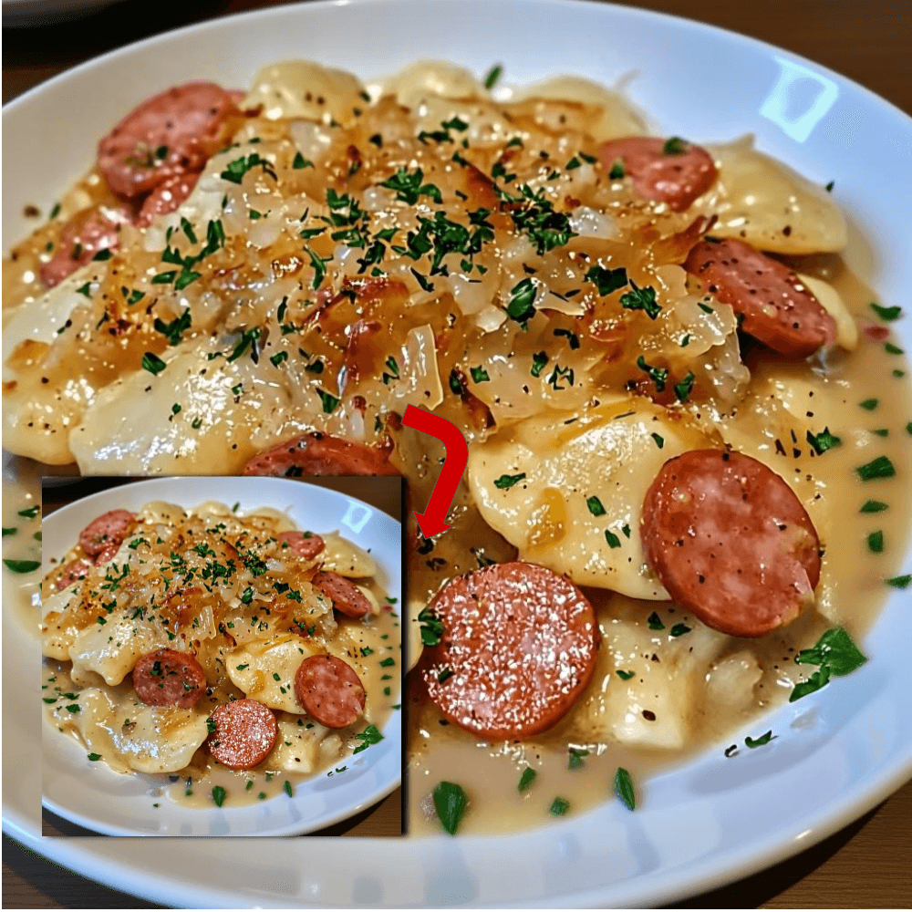 Beef Kielbasa Pierogi Casserole Recipe (Cheesy & Easy)