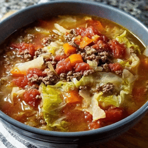 Cabbage Ground Beef Soup Recipe: Hearty & Healthy (45 Mins)