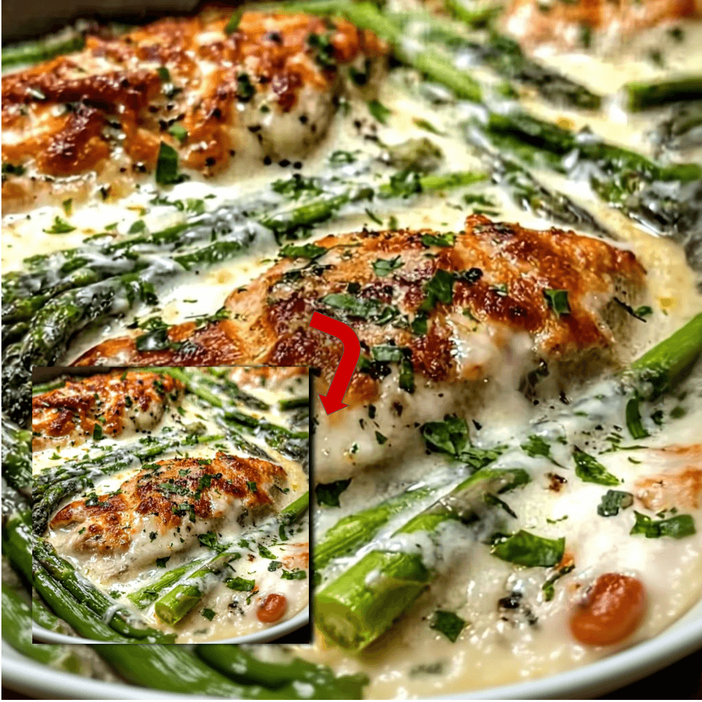 Caesar Chicken Asparagus Recipe: Creamy & Baked to Perfection