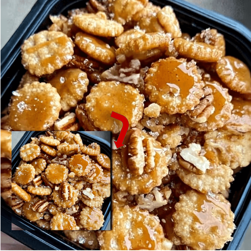 Caramel Pretzel Pecan Snack Mix: Sweet & Salty Treat