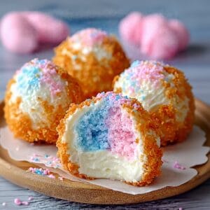Cotton Candy Cheesecake Bombs: Easy No-Bake Dessert Recipe