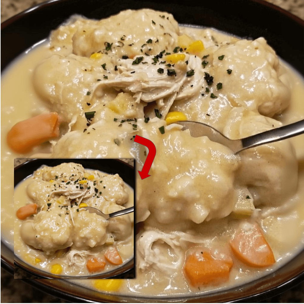 Easy Crock Pot Chicken and Dumplings Recipe with Biscuits