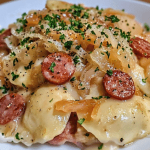 Crockpot Beef Pierogi Casserole: Creamy Slow Cooker Dinner