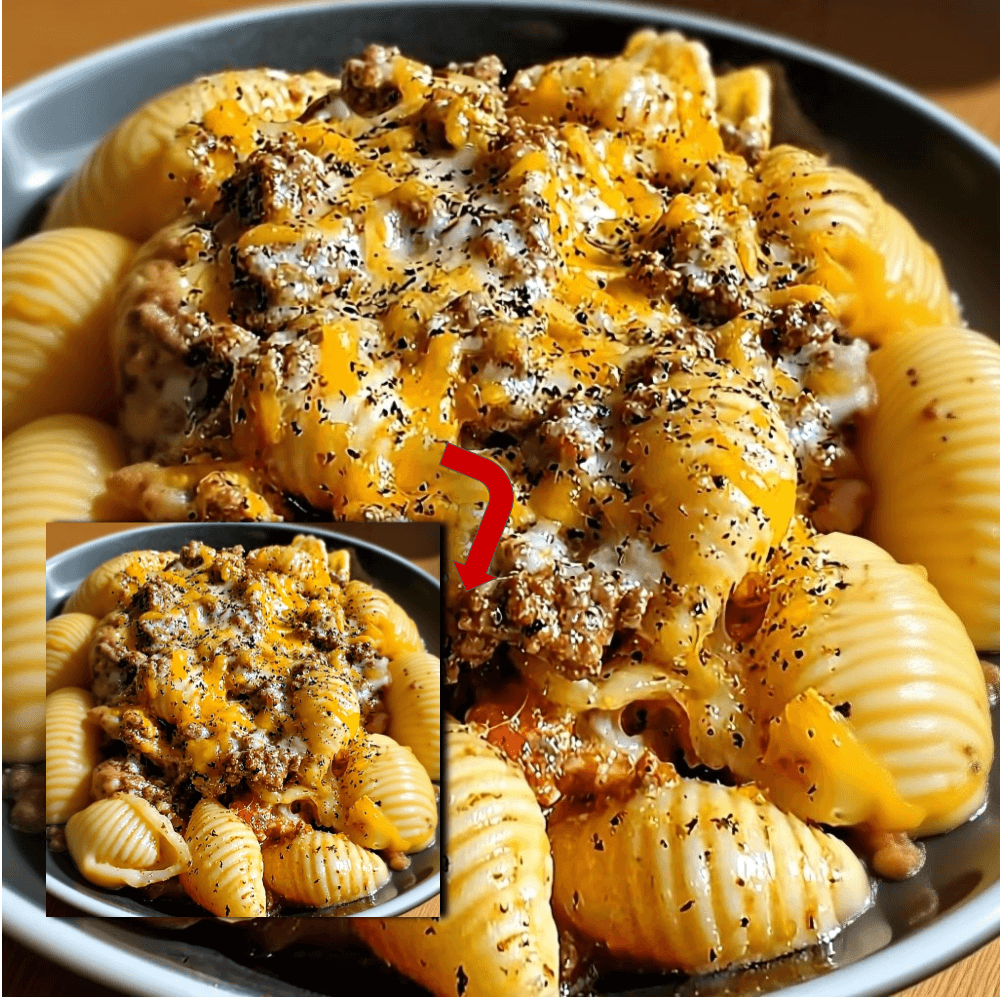 Crockpot Cheesy Ranch Beef Pasta - Creamy & Easy Dinner