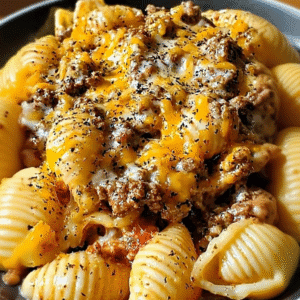 Crockpot Cheesy Ranch Beef Pasta - Creamy & Easy Dinner