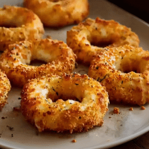 Crispy Fried Cheese Rings Recipe - Best Party Appetizer