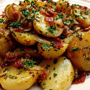 German Potato Salad Beef Recipe: Warm, Tangy & Crispy