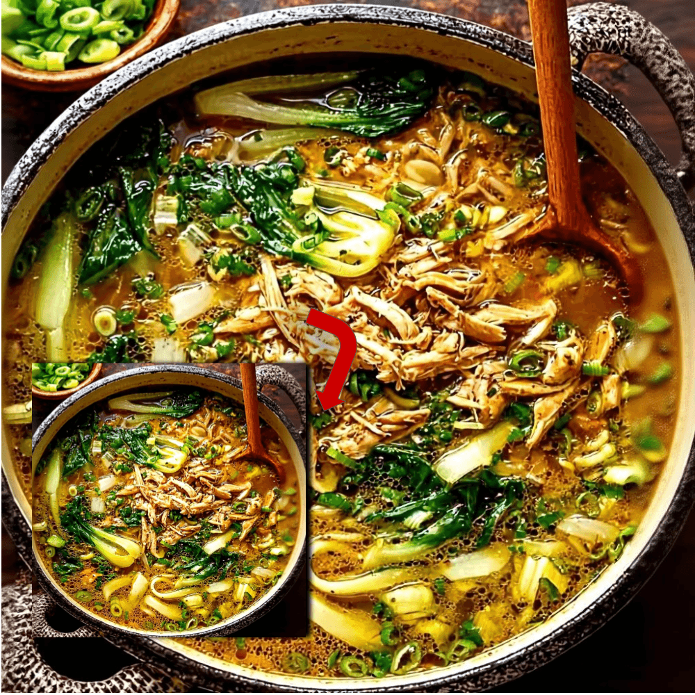 Ginger Chicken Rice Soup Recipe with Bok Choy | Healthy Comfort Food