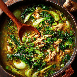Ginger Chicken Soup with Bok Choy: Cozy & Healthy Recipe