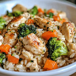 Healthy Chicken Rice Casserole Recipe (No Canned Soup!)