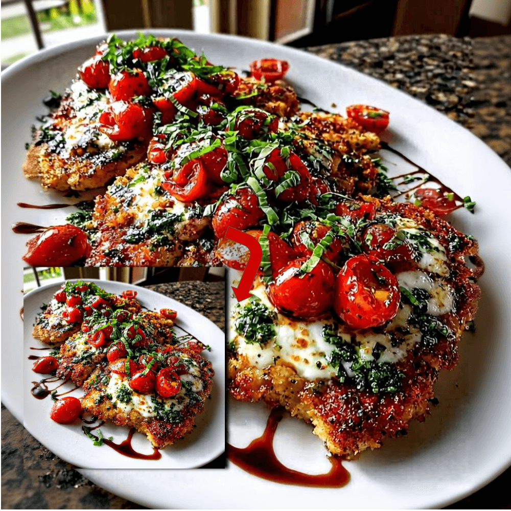 Italian Basil Chicken Cutlets Recipe | Crispy Caprese Style