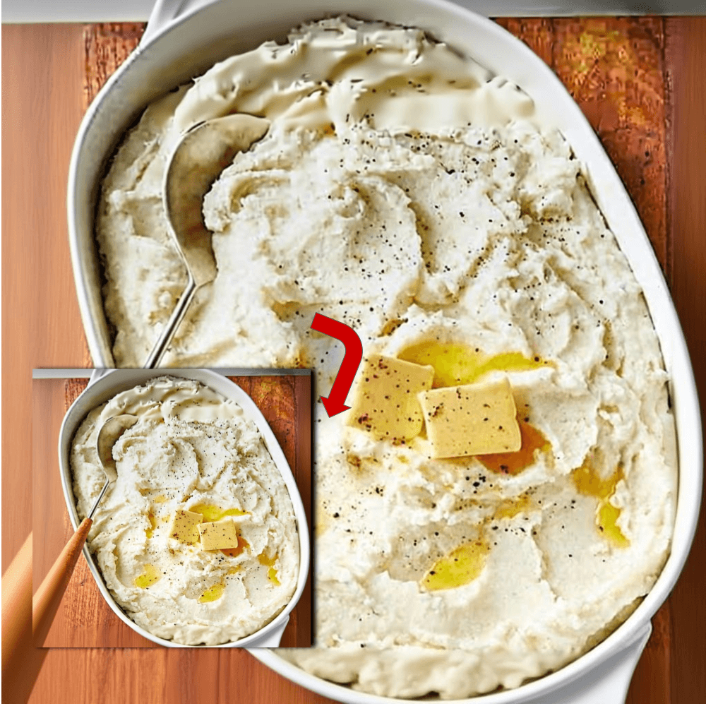 Creamy Mashed Potatoes with Butter and Pepper Recipe
