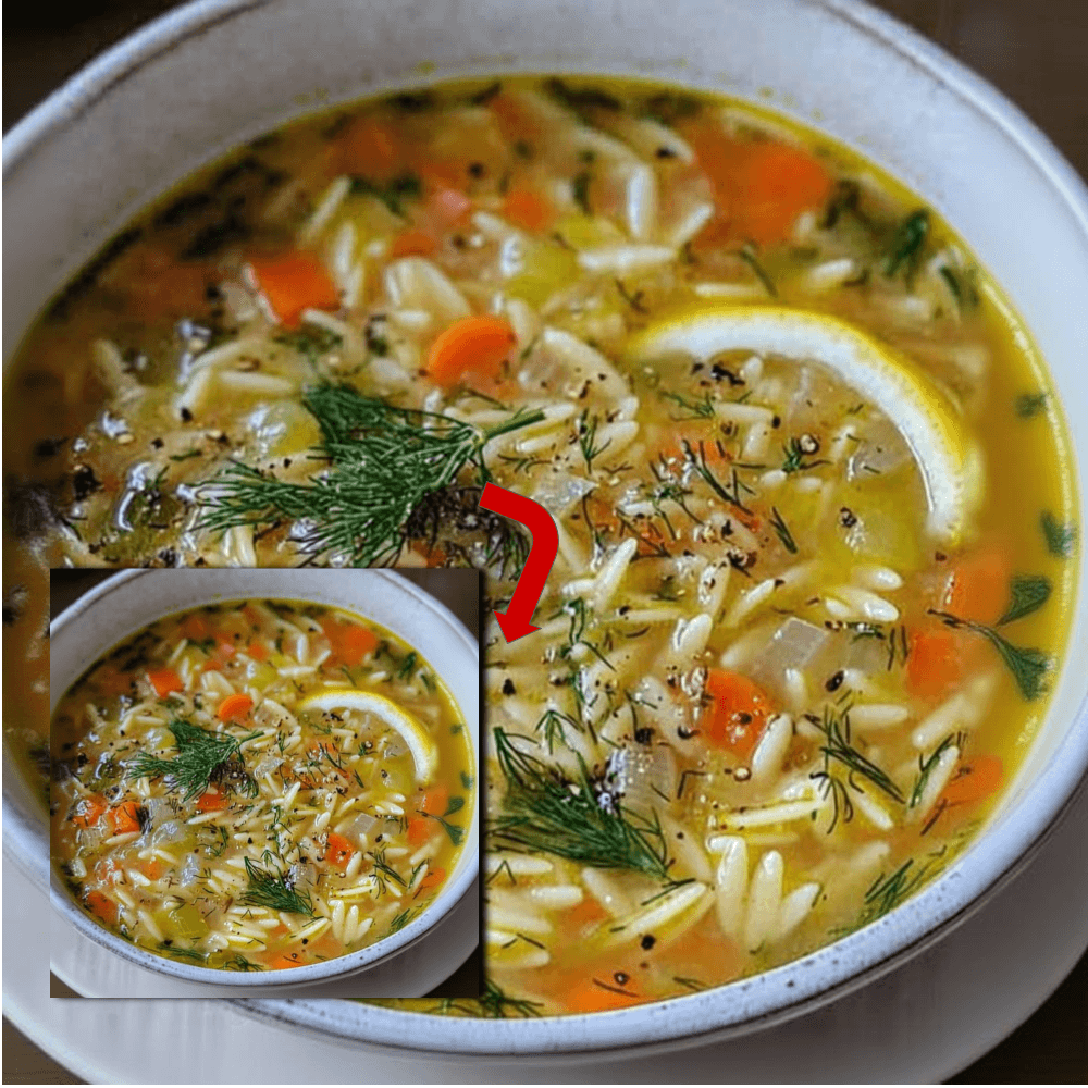 Lemon Vegetable Orzo Soup Recipe - Healthy & Fast