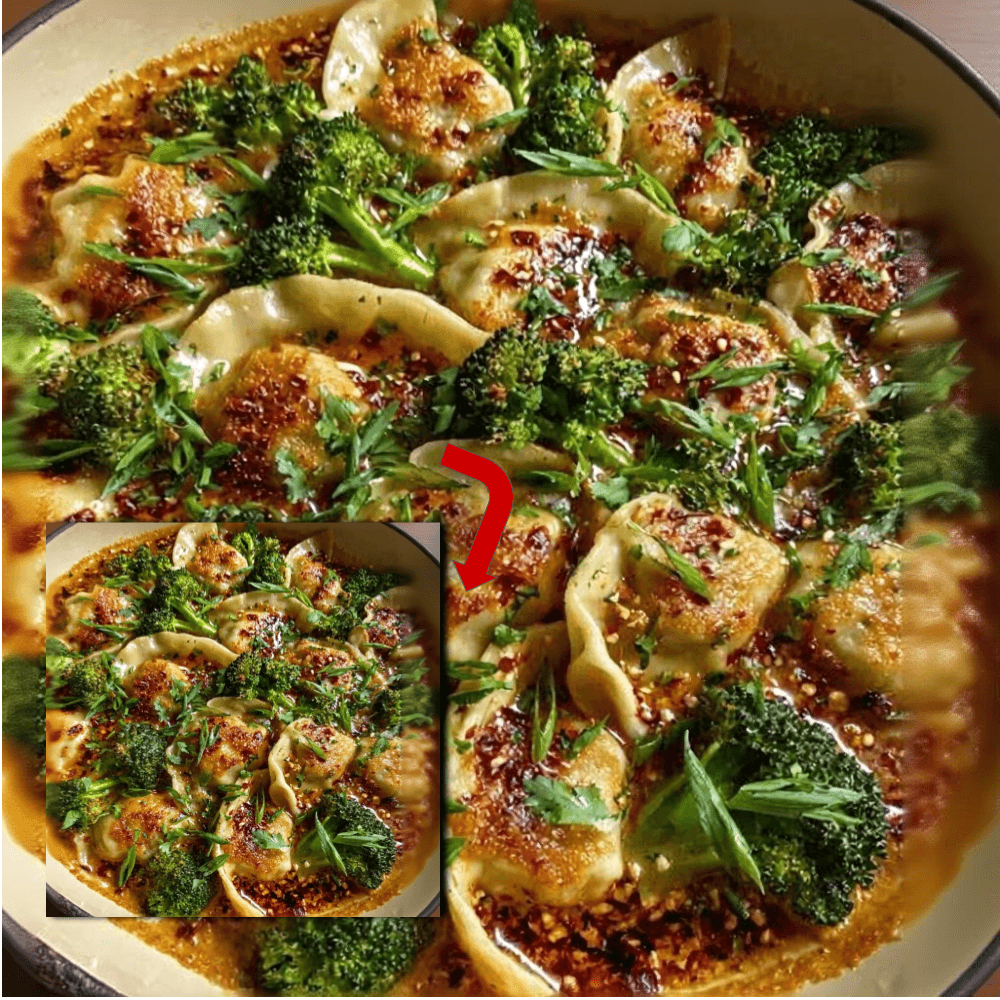 Oven-Baked Dumplings Peanut Sauce Recipe | Easy One-Pan Beef Dinner