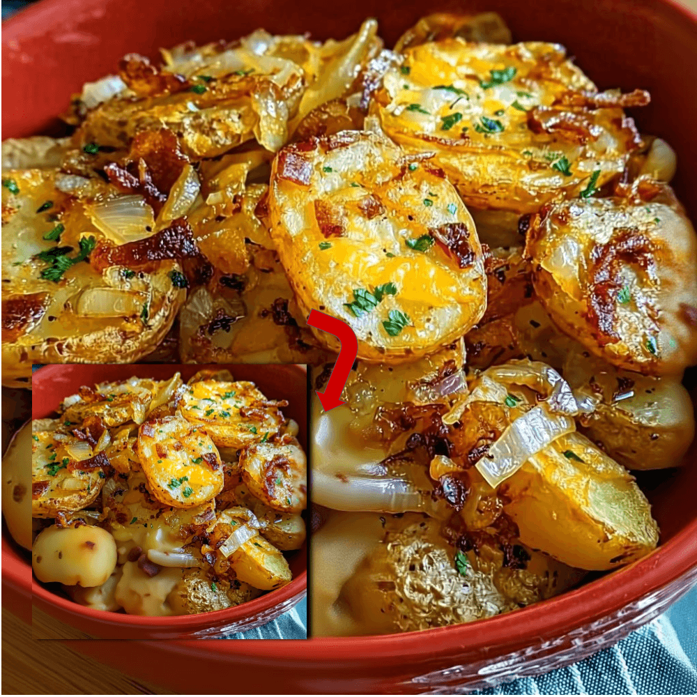 Crispy Oven Fried Potatoes and Onions Recipe