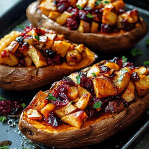 Roasted Sweet Potatoes Apple Cranberry: A Cozy Fall Recipe