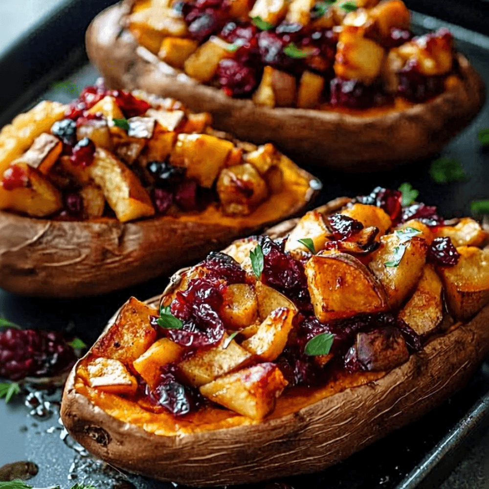 Roasted Sweet Potatoes Apple Cranberry: A Cozy Fall Recipe