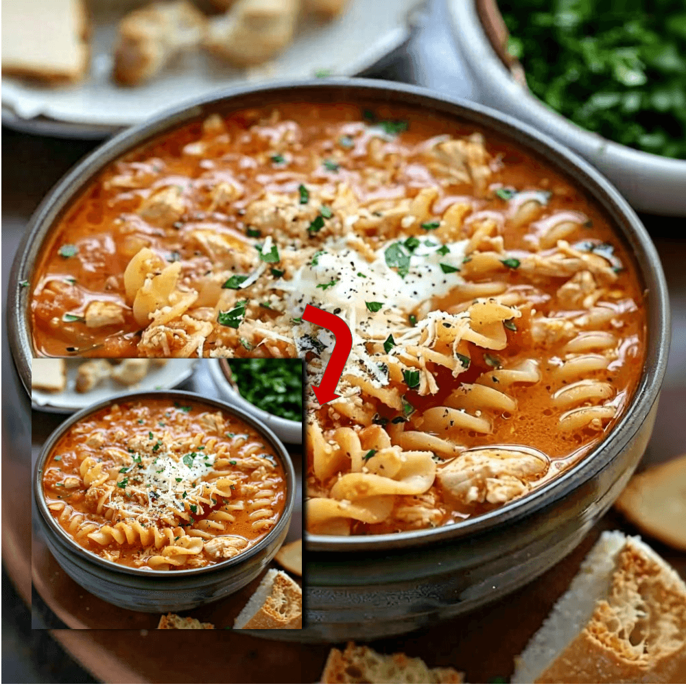 Slow Cooker Chicken Parmesan Soup: Creamy & Hearty
