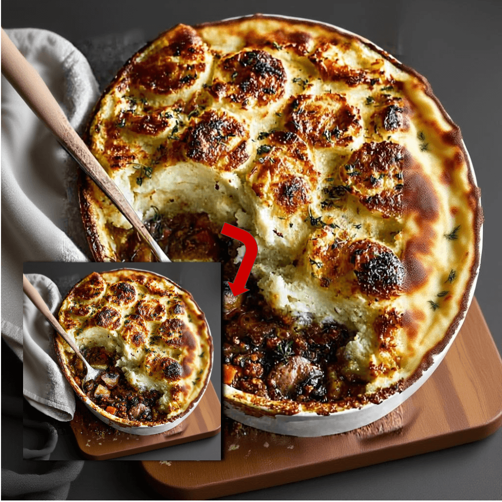 Spanish Mushroom Shepherd’s Pie Recipe with Beef & Brown Butter