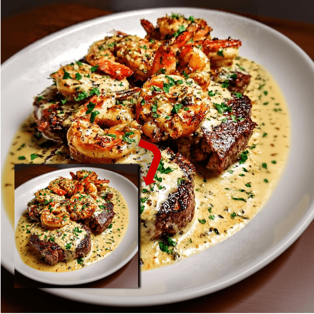 Creamy Garlic Steak and Shrimp: Ultimate Surf & Turf