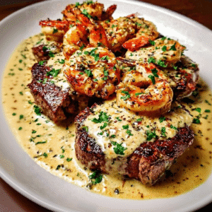 Creamy Garlic Steak and Shrimp: Ultimate Surf & Turf
