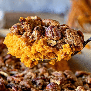 Sweet Potato Casserole with Pecan Topping (Best Holiday Side)