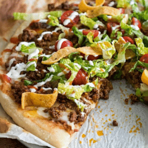 Easy Beef Taco Pizza Recipe: Best Homemade Dinner (30 Mins)