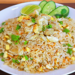 Thai Crab Fried Rice Recipe (Khao Pad Pu) - Ready in 10 Mins