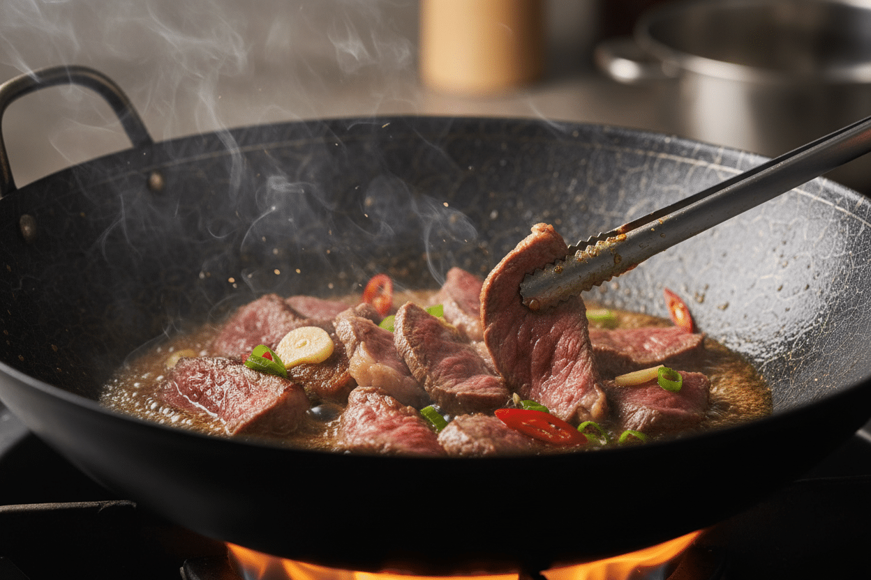 30-Minute Beef And Veggies Stir-fry preparation step 1