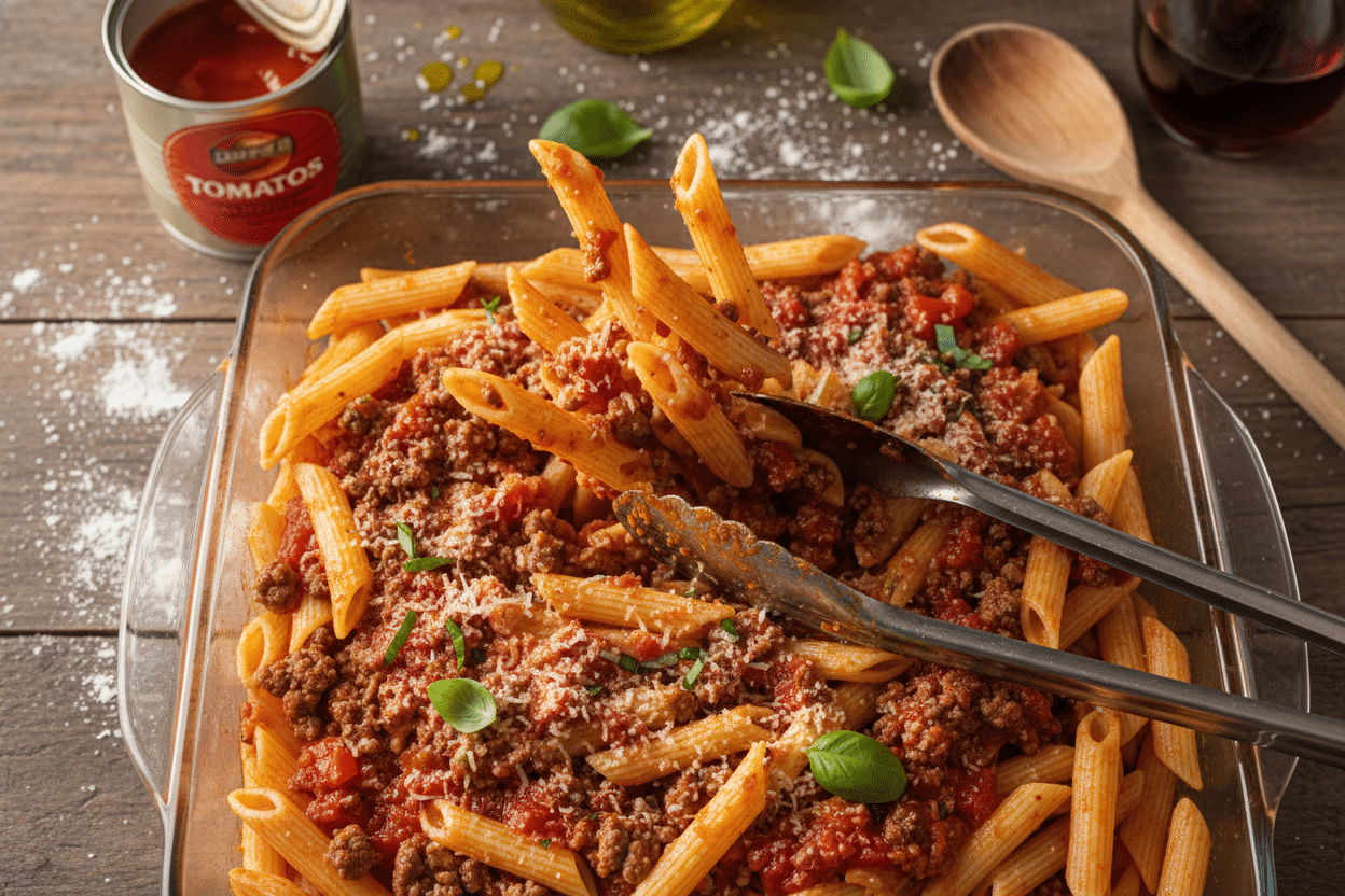 Beef and Pasta Casserole preparation step 2