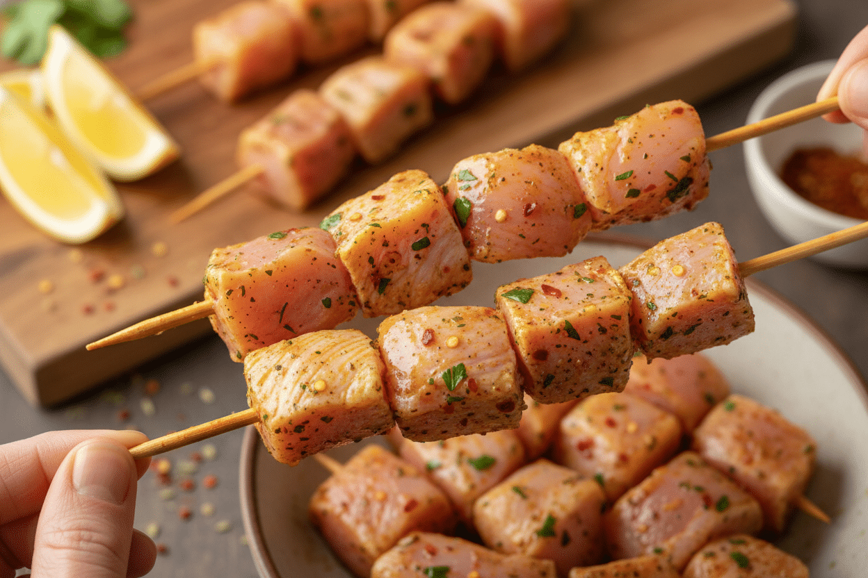 Easy Spicy Paprika Chicken Skewers with Bold, Juicy Flavor preparation step 2