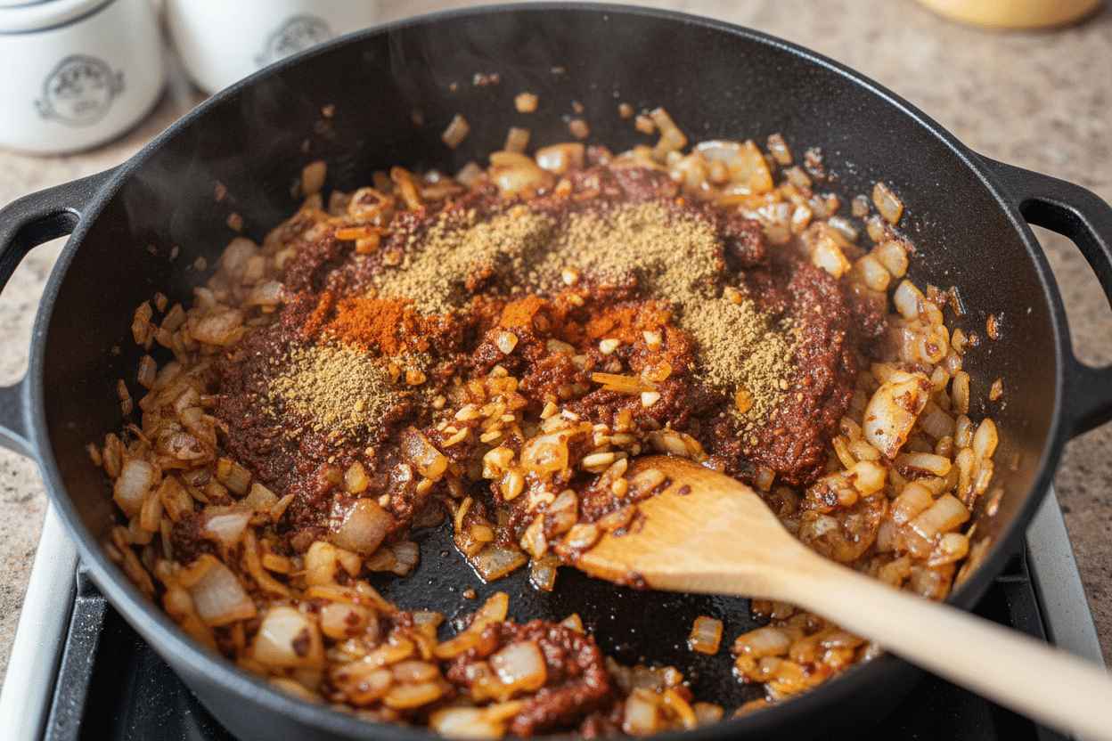 Juicy Moroccan Braised Lamb Shanks with Chickpeas & Dates preparation step 2