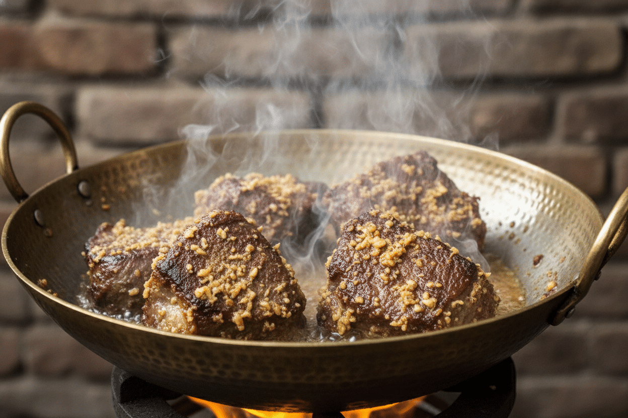 Karahi Gosht preparation step 1