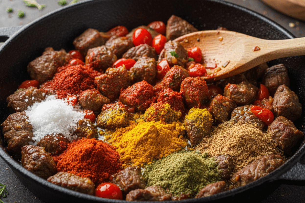 Karahi Gosht preparation step 2