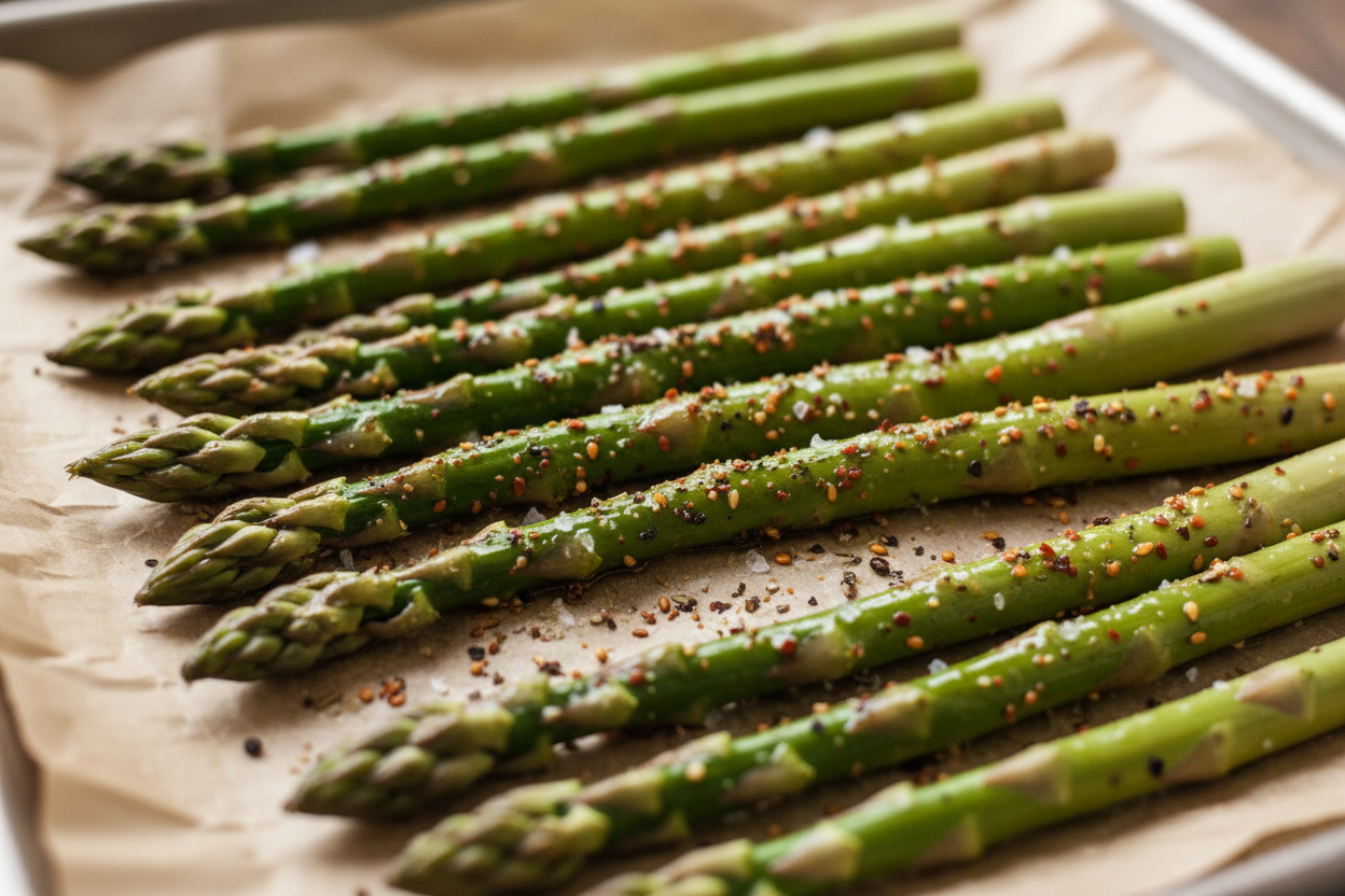 Roasted Asparagus with Za'atar Seasoning preparation step 2