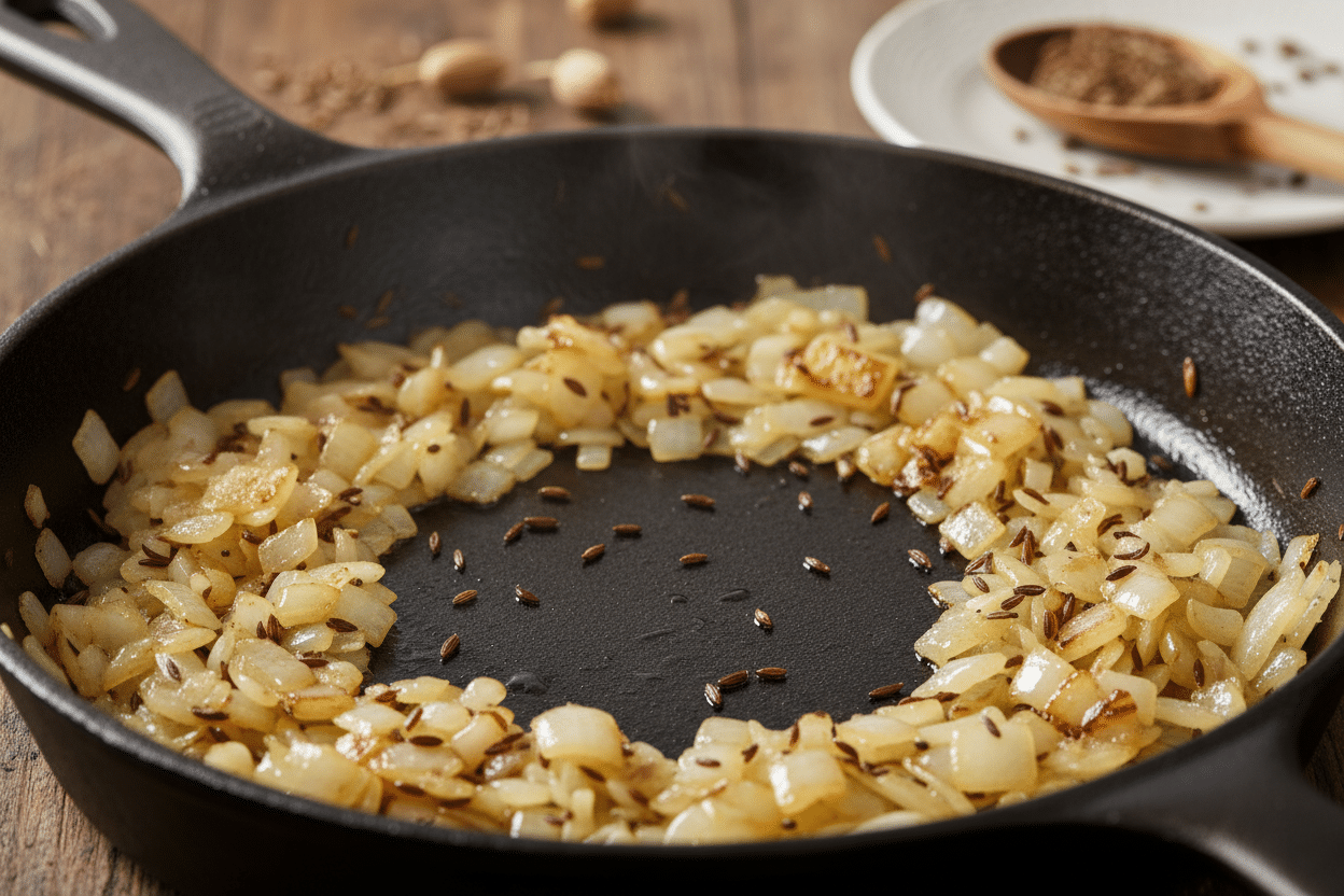 Simple Aloo Gobi Indian Cauliflower and Potatoes preparation step 2