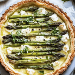 Easy Asparagus Goat Cheese Tart Recipe