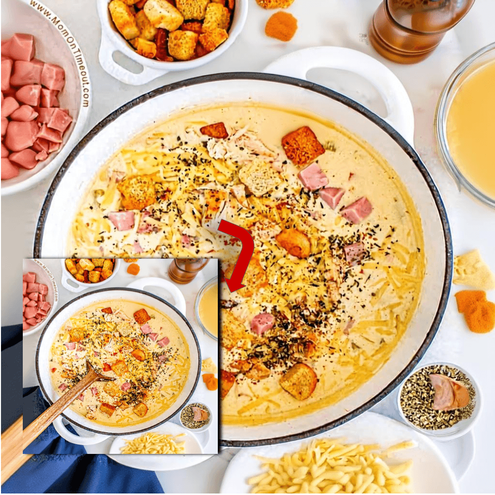 Creamy Beef Cordon Bleu Soup Recipe | Hearty Steak & Swiss