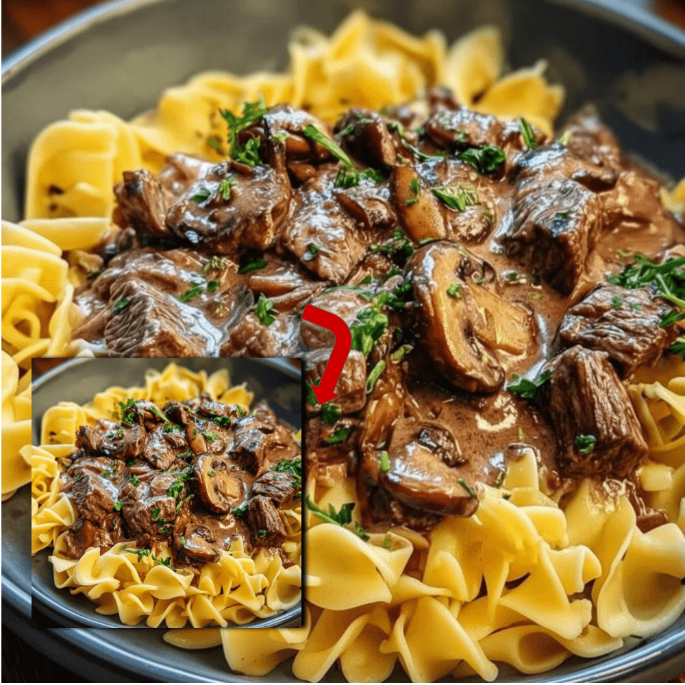 Beef Stroganoff with Egg Noodles: Easy Recipe