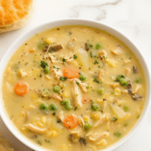 Creamy Chicken Pot Pie Soup Recipe (One-Pot Comfort Food)