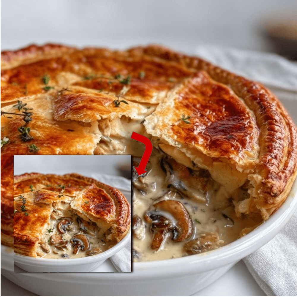 Creamy Chicken Mushroom Pie: Easy & Comforting Recipe
