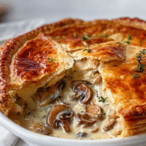 Creamy Chicken Mushroom Pie: Easy & Comforting Recipe