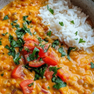 Creamy Lentil Curry with Coconut Milk (40 Minutes)