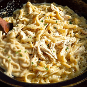 Creamy Slow Cooker Chicken Noodle Supper Recipe