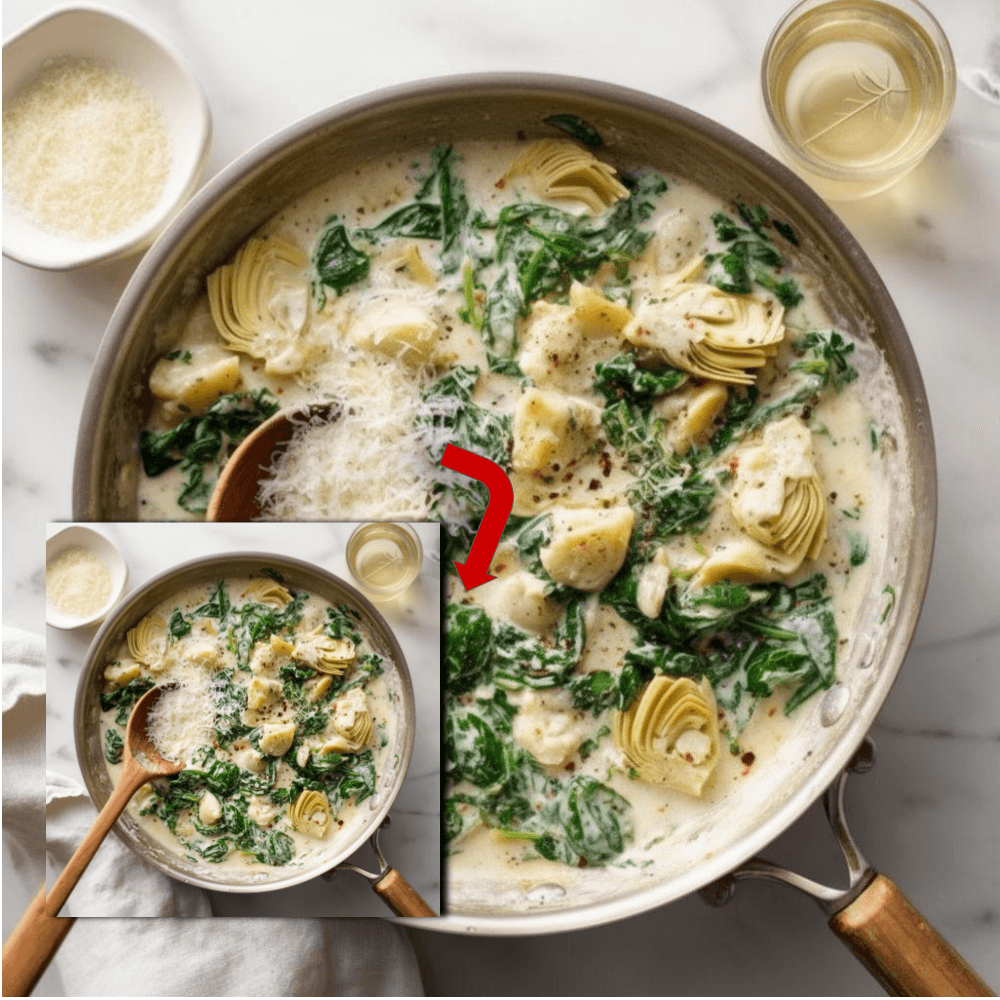 Creamy Spinach Artichoke Pasta (30 Minutes)